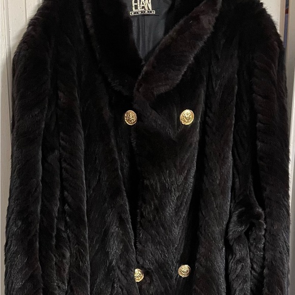 Men’s Big & Talk Full Length Mink Coat - Picture 3 of 16